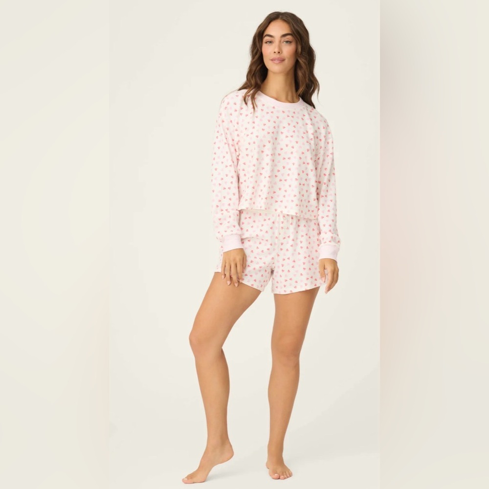 PJ Salvage Pink Heart Women's Pajama Set